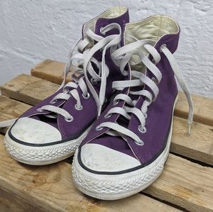 Plum Purple Converse All Star High Top Sneakers